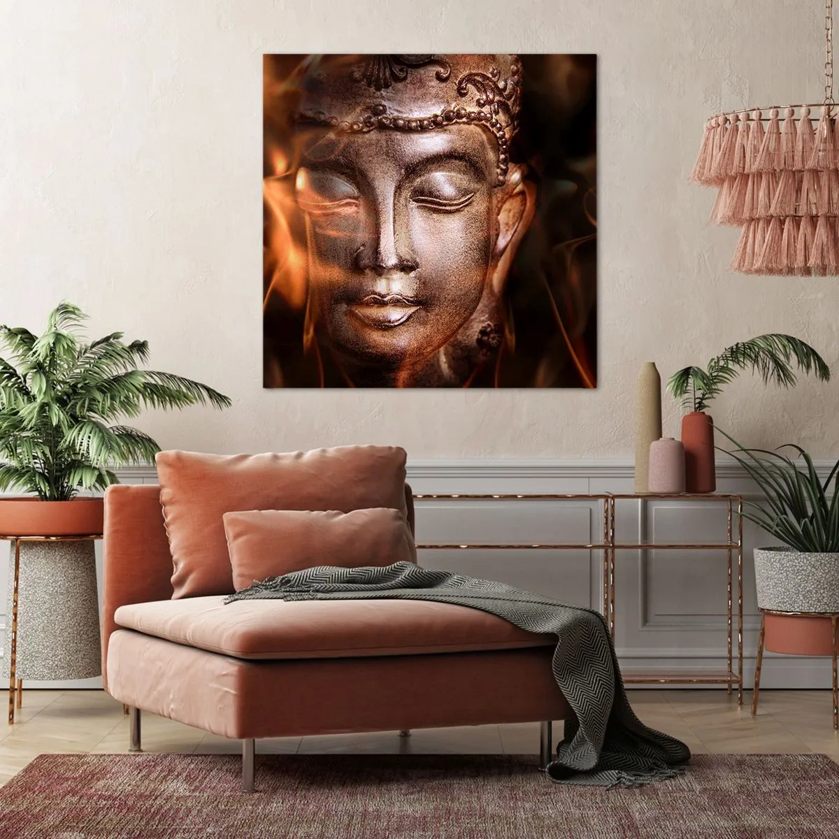 Cuadro sobre lienzo - Impresión de Imagen - Solo existe el aquí y el ahora - 30x30 cm