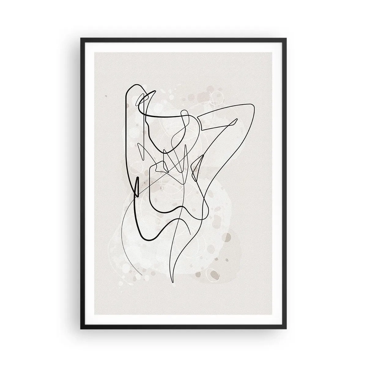 Póster en marco negro - El arte de la seducción - 70x100 cm