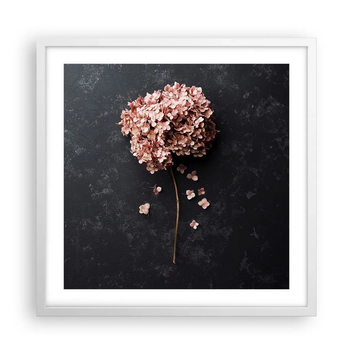 Póster en marco blanco - Un signo verdaderamente romántico - 50x50 cm