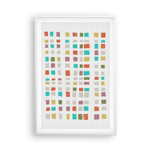 Póster en marco blanco - Juego desconocido - 61x91 cm