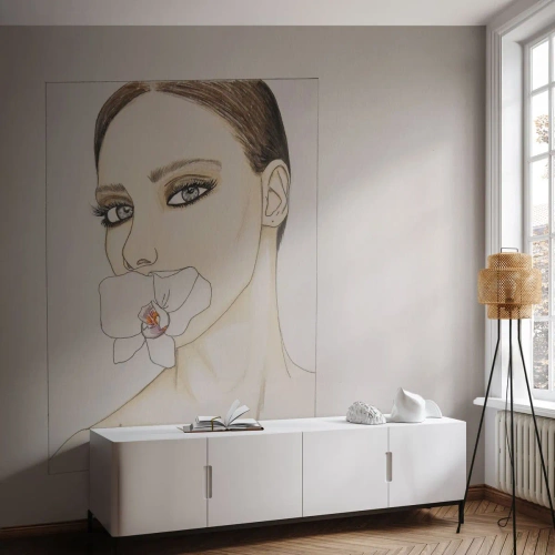 Fotomural Premium Canvas - Elegancia y belleza - Abstracción, Pedazo, Mujer - 350x256 cm