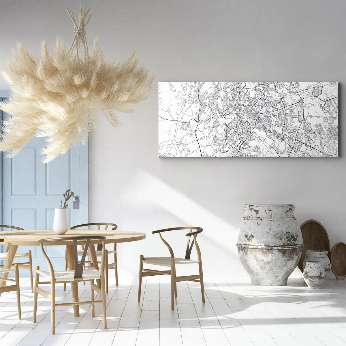 Cuadro sobre lienzo - Impresión de Imagen - El círculo romano - 90x30 cm