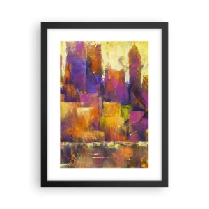 Póster en marco negro - Composición metropolitana - 30x40 cm