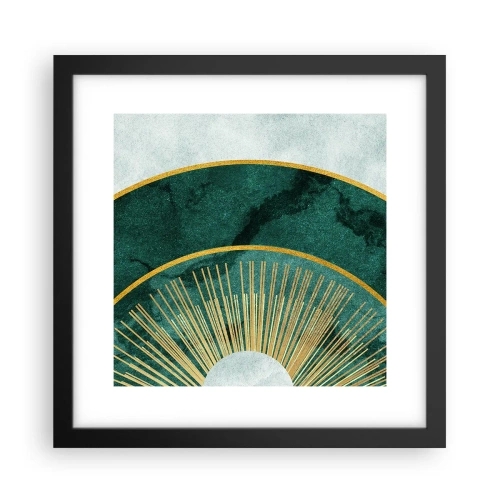 Póster en marco negro - Un sistema solar diferente - 30x30 cm