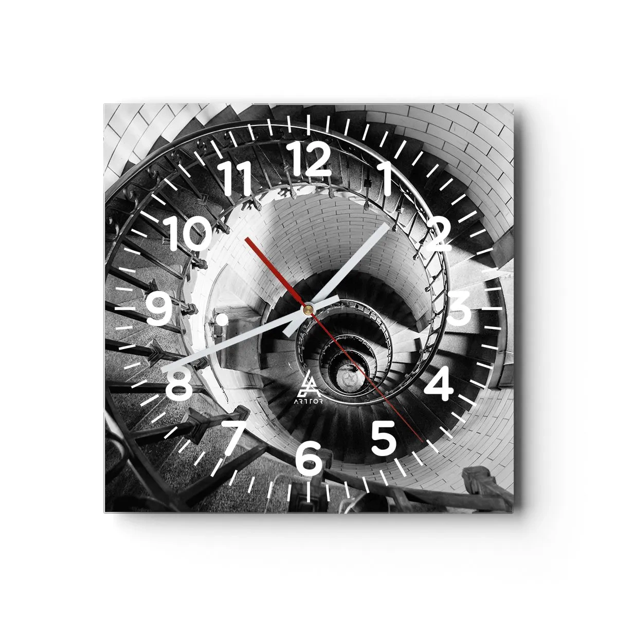 Reloj de pared - Reloj de vidrio - Cada vez más alto - 30x30 cm