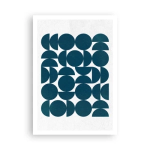 Póster - Círculos y semicírculos - 70x100 cm