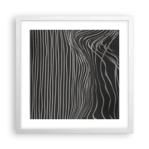 Póster en marco blanco - Ritmo y acento - 40x40 cm