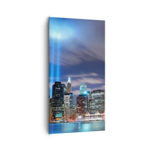 Cuadro sobre lienzo - Impresión de Imagen - Con luz para alcanzar el cielo - 65x120 cm