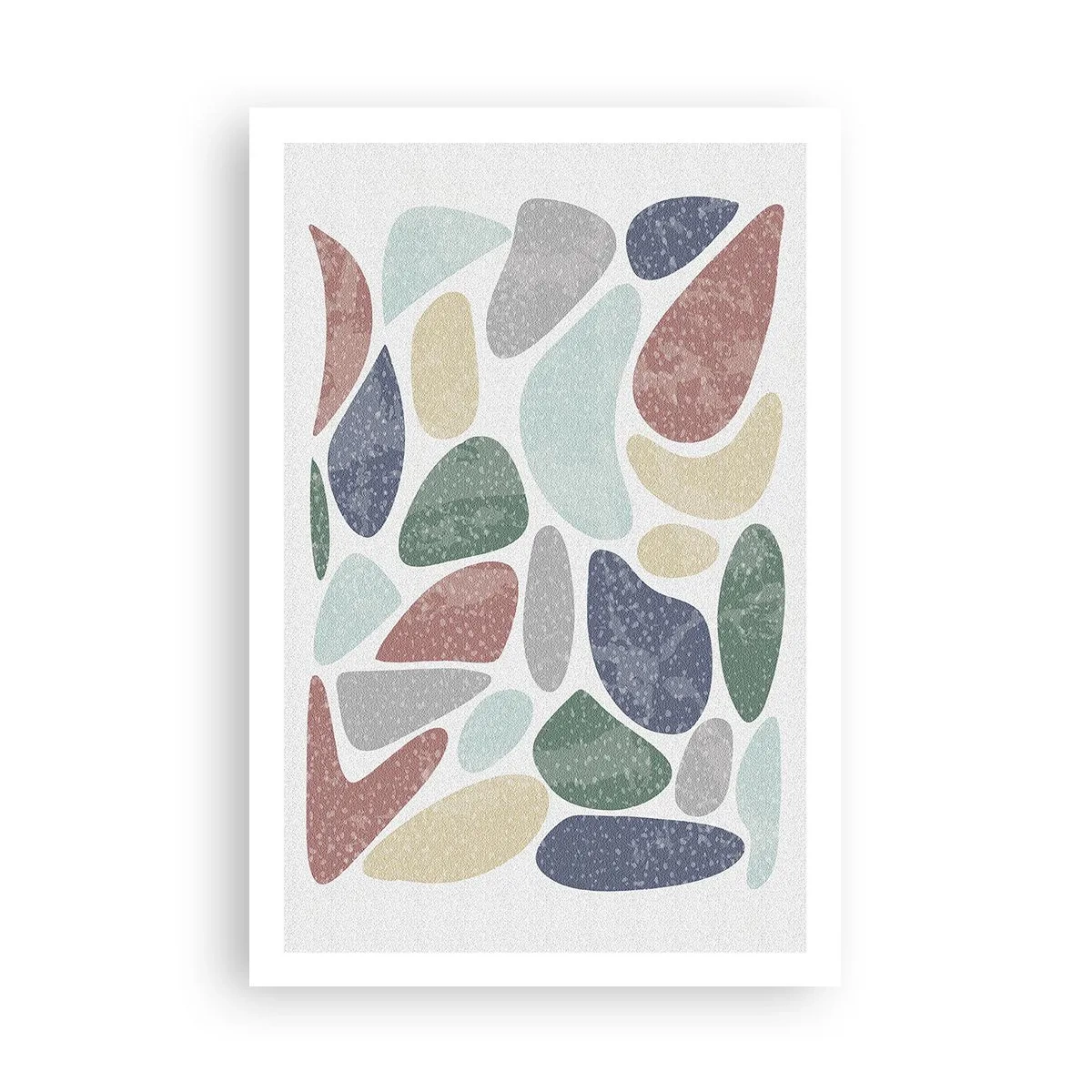 Póster - Mosaico de colores empolvados - 61x91 cm