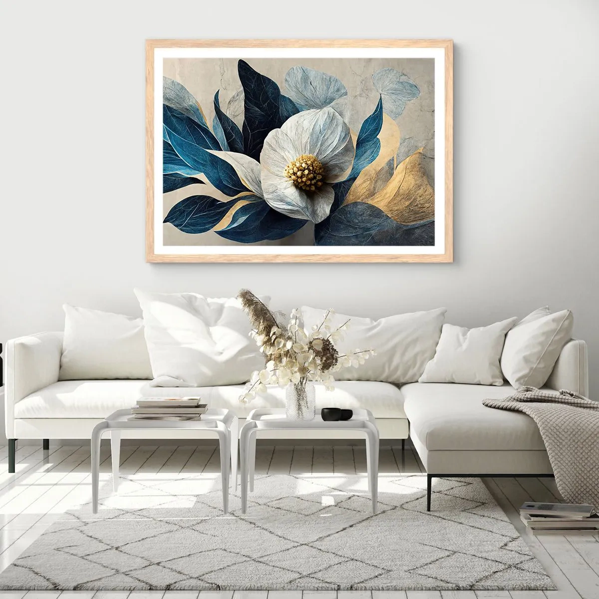 Póster en marco roble claro - Con un corazón de oro - 91x61 cm