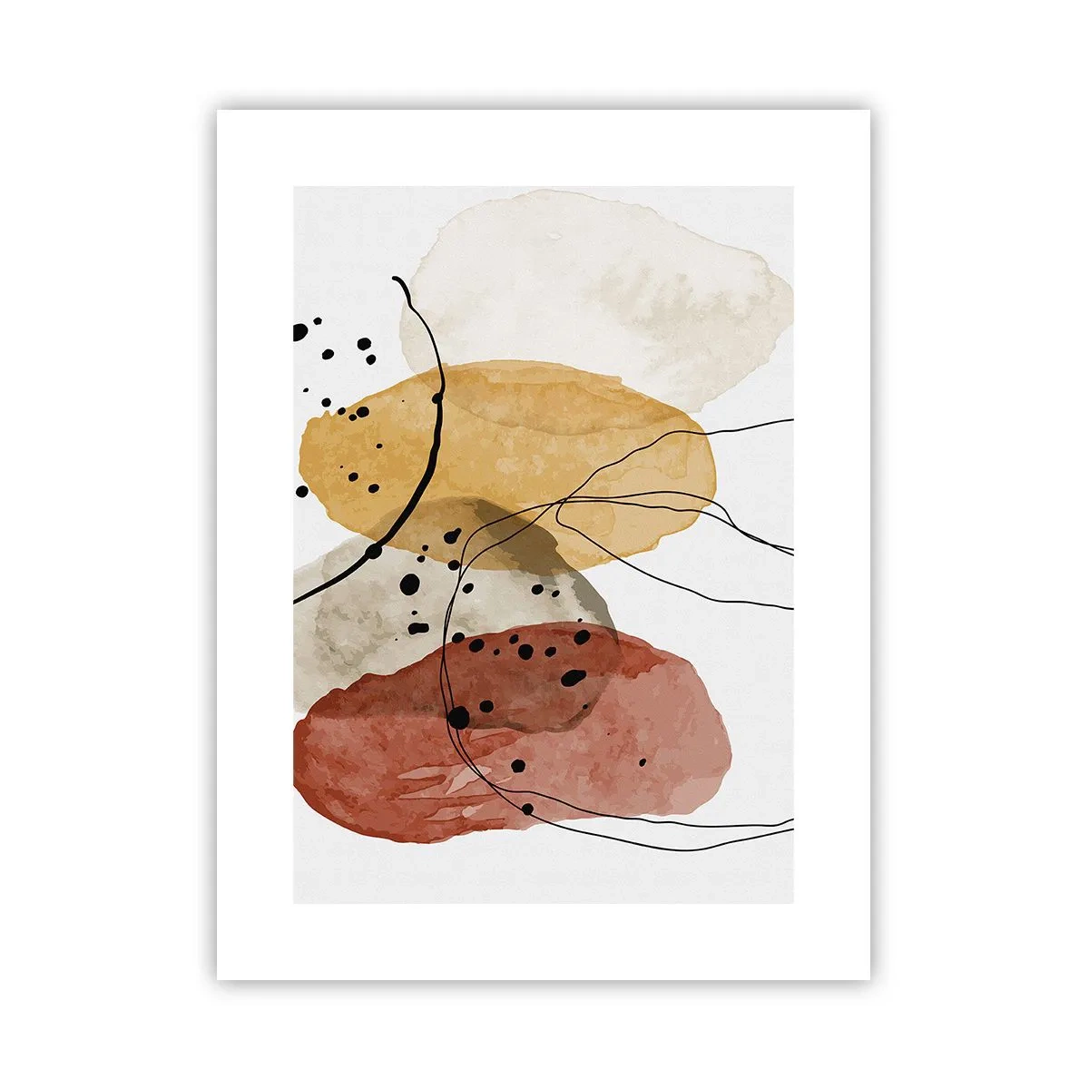 Póster - Líneas y transparencias - 30x40 cm