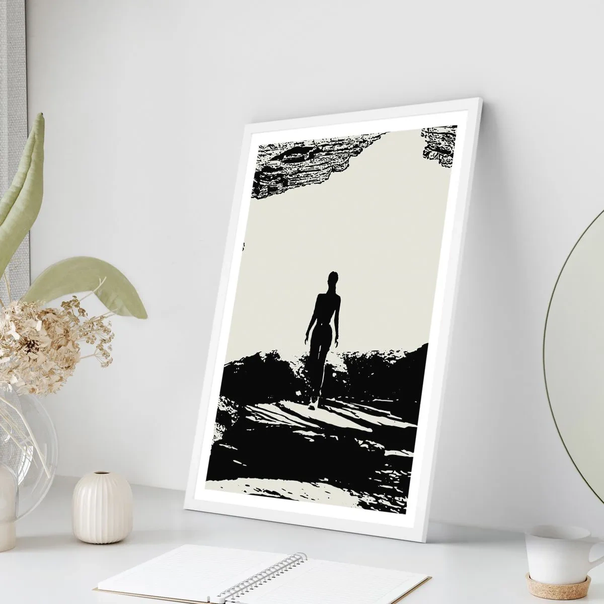 Póster en marco blanco - Una nueva mirada - 70x100 cm