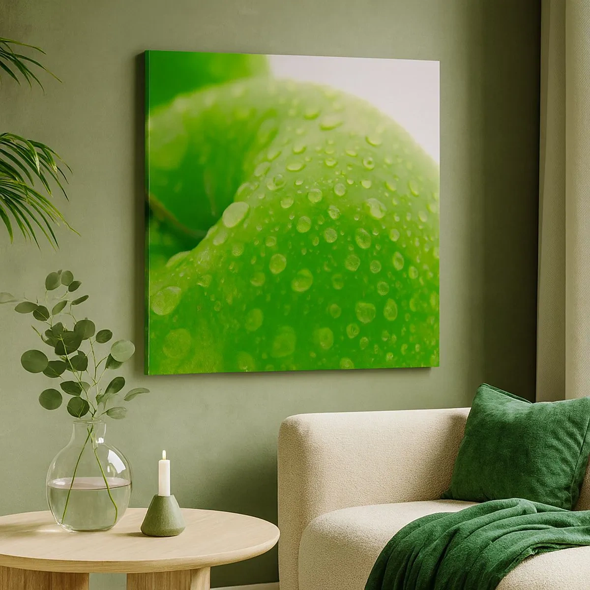 Cuadro sobre lienzo - Impresión de Imagen - Frescor verde - 30x30 cm