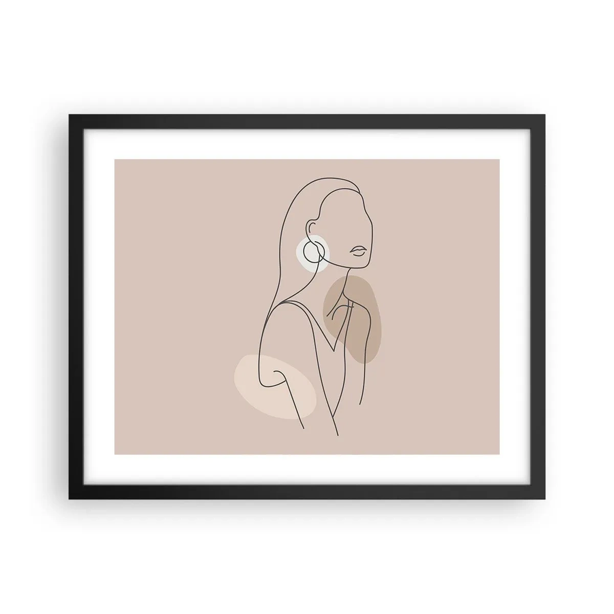 Póster en marco negro - Un icono de la inocencia - 50x40 cm