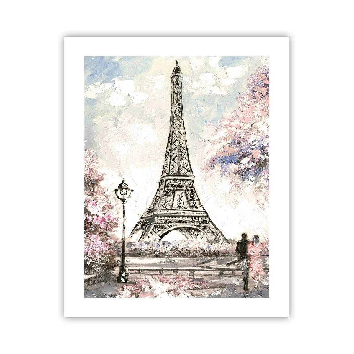 Póster - Un paseo por París en abril - 40x50 cm