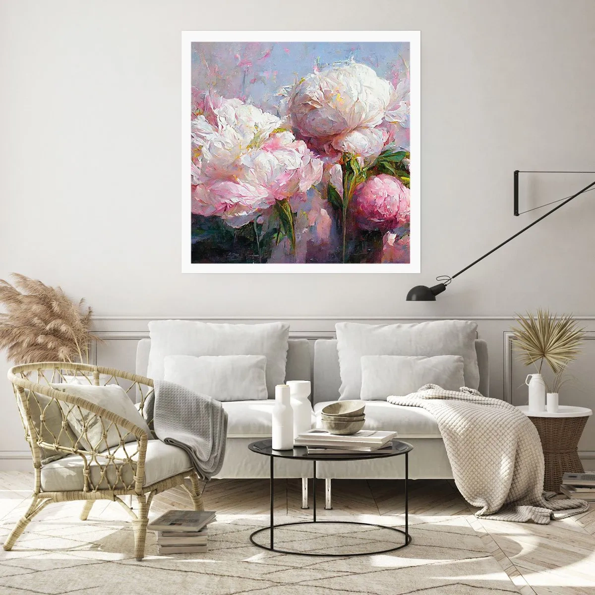 Póster - Un ramo rebosante de vida - 40x40 cm