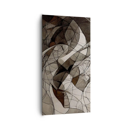 Cuadro sobre lienzo - Impresión de Imagen - Circulación en colores tierra - 65x120 cm