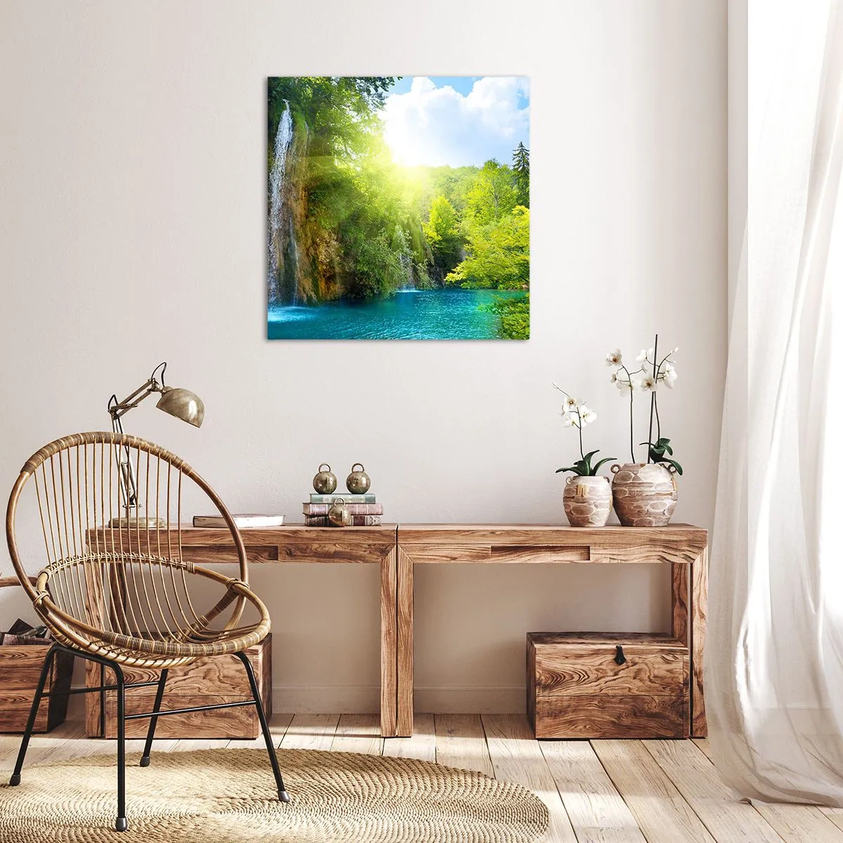 Cuadro sobre lienzo - Impresión de Imagen - Debe ser el Edén - 60x60 cm