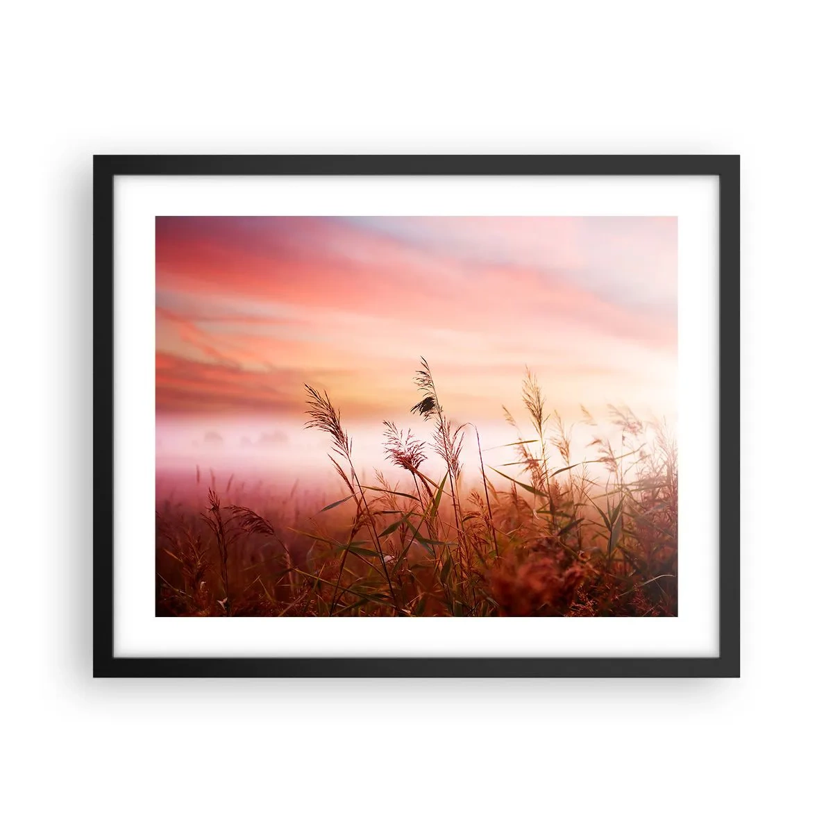 Póster en marco negro - El arte del viento - 50x40 cm