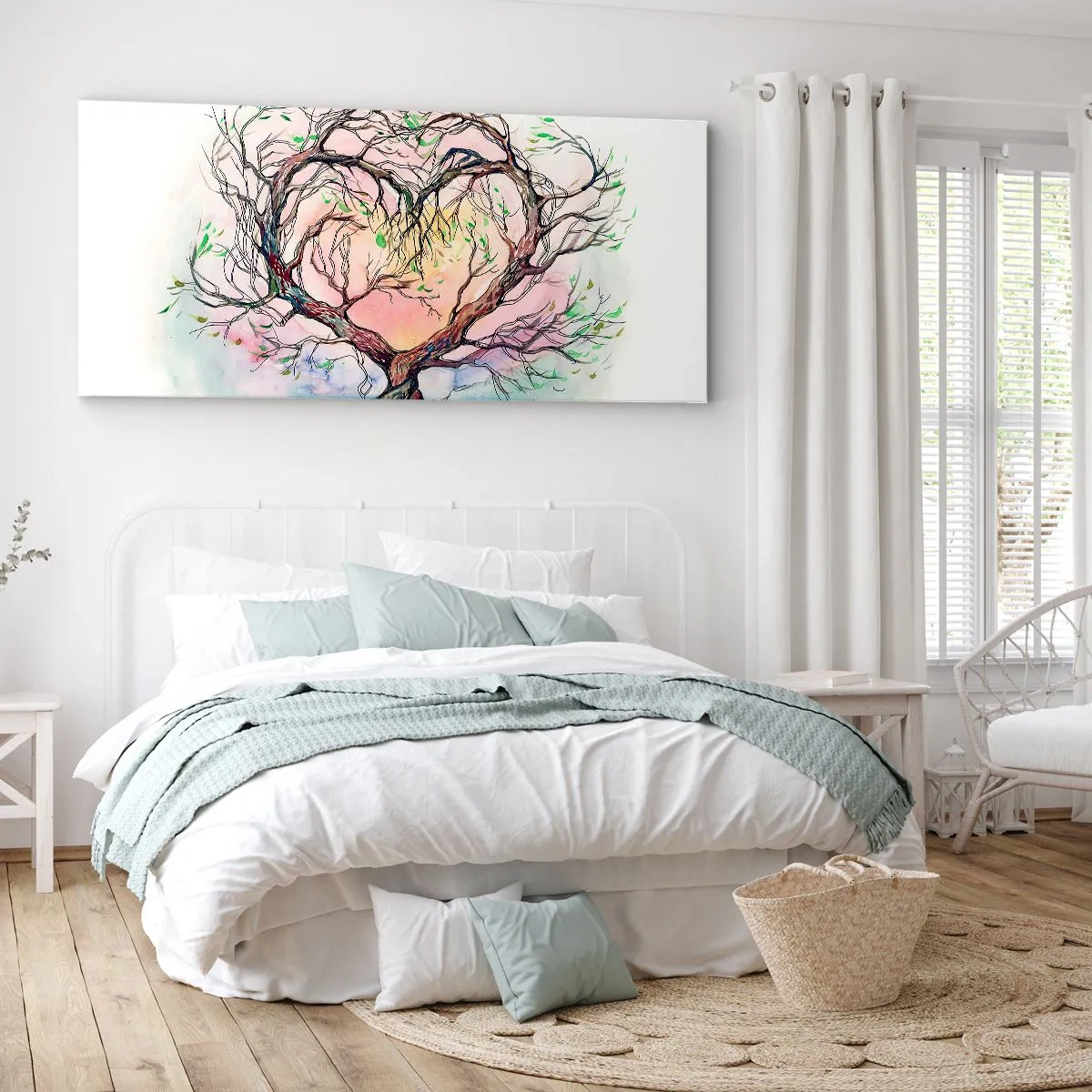 Cuadro sobre lienzo - Impresión de Imagen - Juntos contra los vientos - 90x30 cm