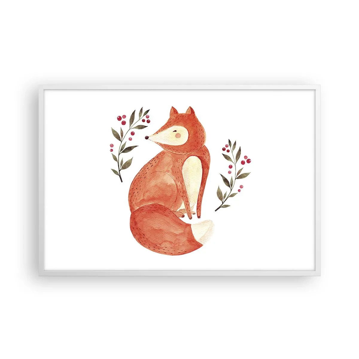 Póster en marco blanco - Pequeño pelirrojo - 91x61 cm
