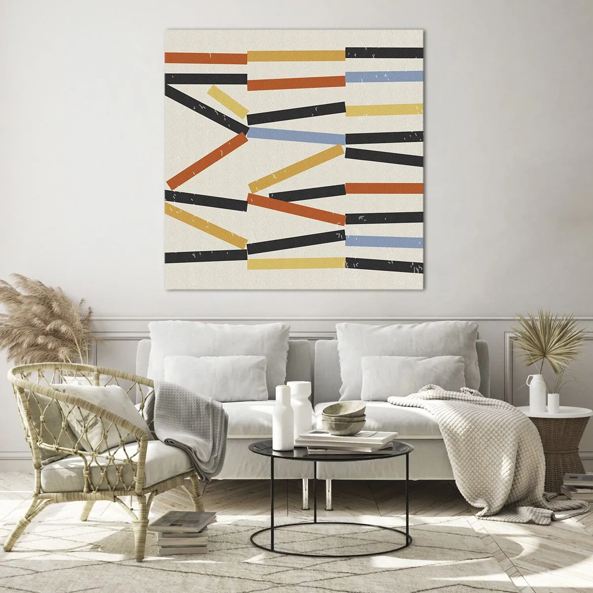 Cuadro sobre vidrio - Impresiones sobre Vidrio - Composición horizontal - 70x70 cm