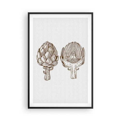 Póster en marco negro - Lección de anatomía - 61x91 cm