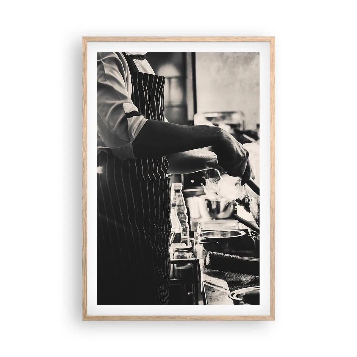 Póster en marco roble claro - Alquimia de sabores - 61x91 cm