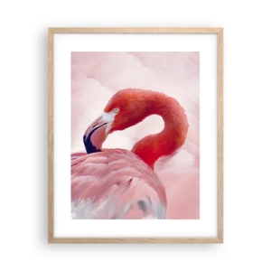 Póster en marco roble claro - La belleza de las aves - 40x50 cm