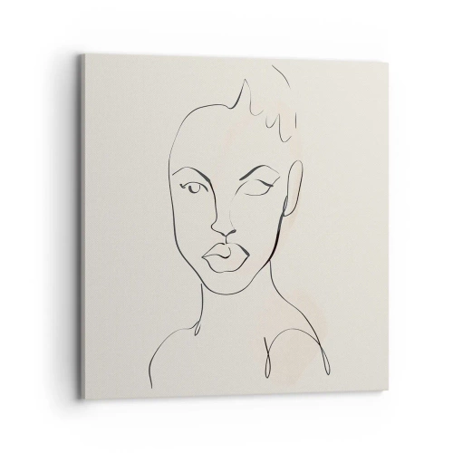 Cuadro sobre lienzo - Impresión de Imagen - Un esbozo de sensualidad - 70x70 cm