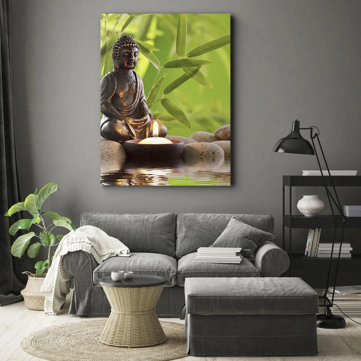 Cuadro sobre lienzo - Impresión de Imagen - La vida es bella - 65x120 cm