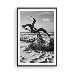 Póster en marco negro - Escultura marina - 61x91 cm