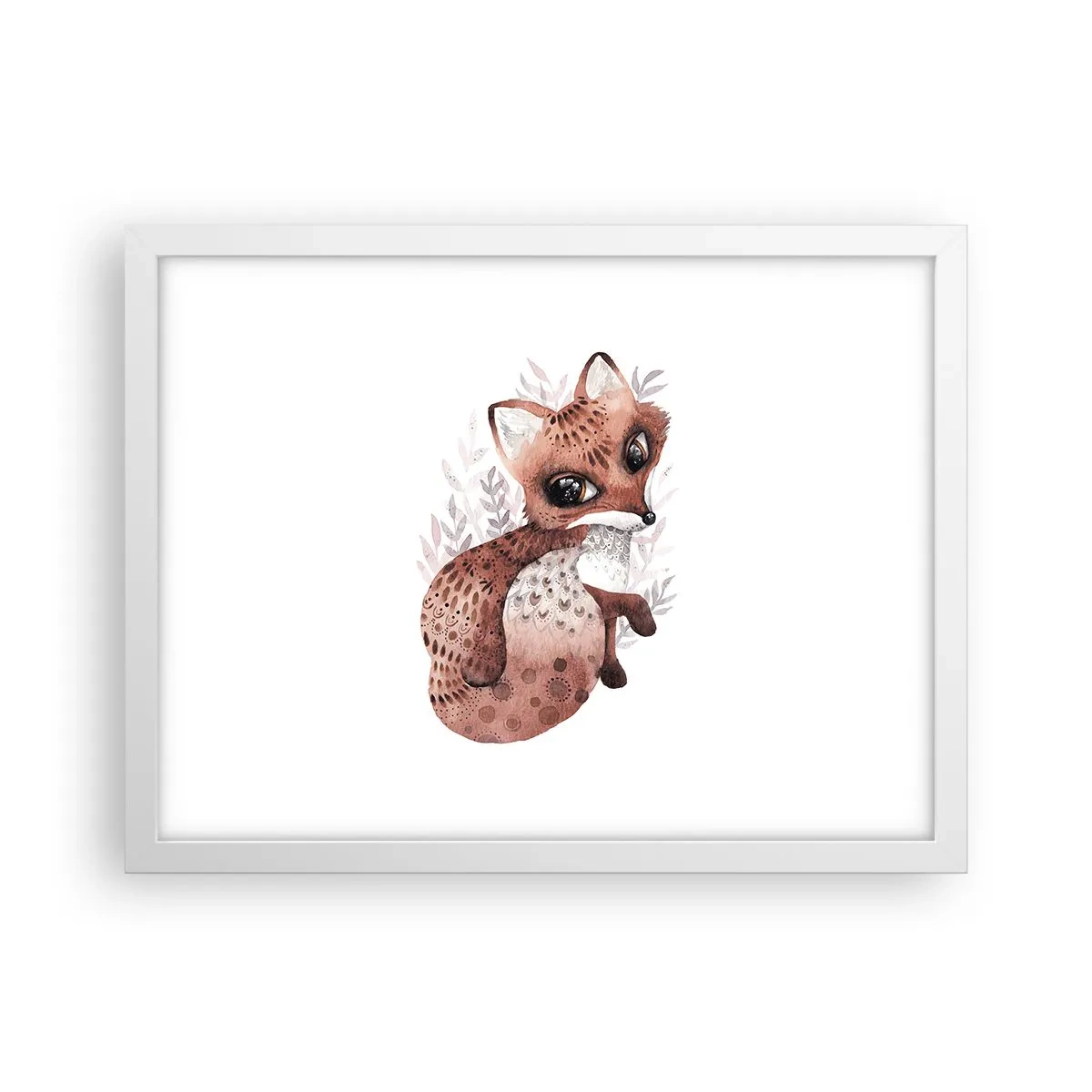 Póster en marco blanco - Dulzura y amor - 40x30 cm