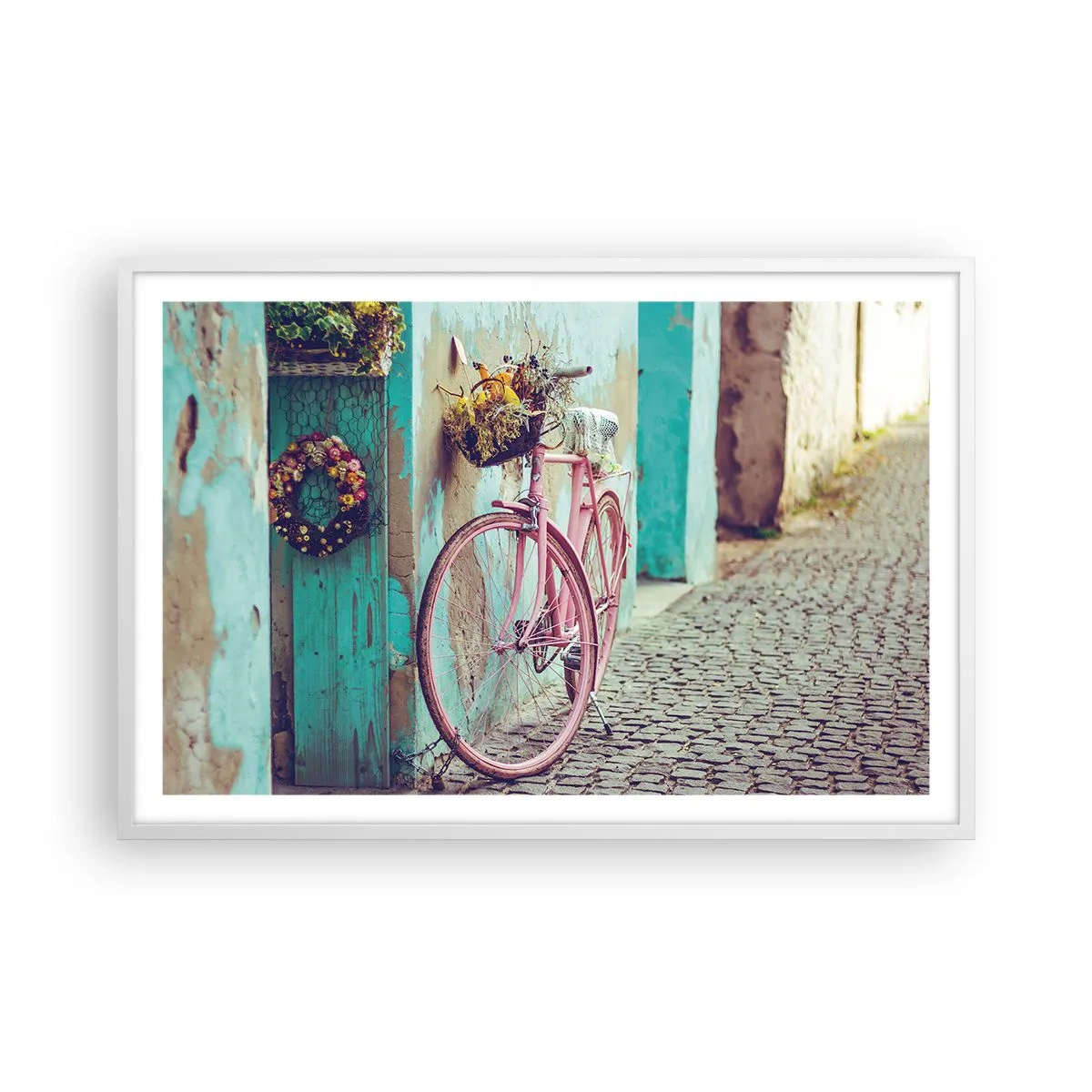 Póster en marco blanco - Ahora mismo vuelvo - 91x61 cm