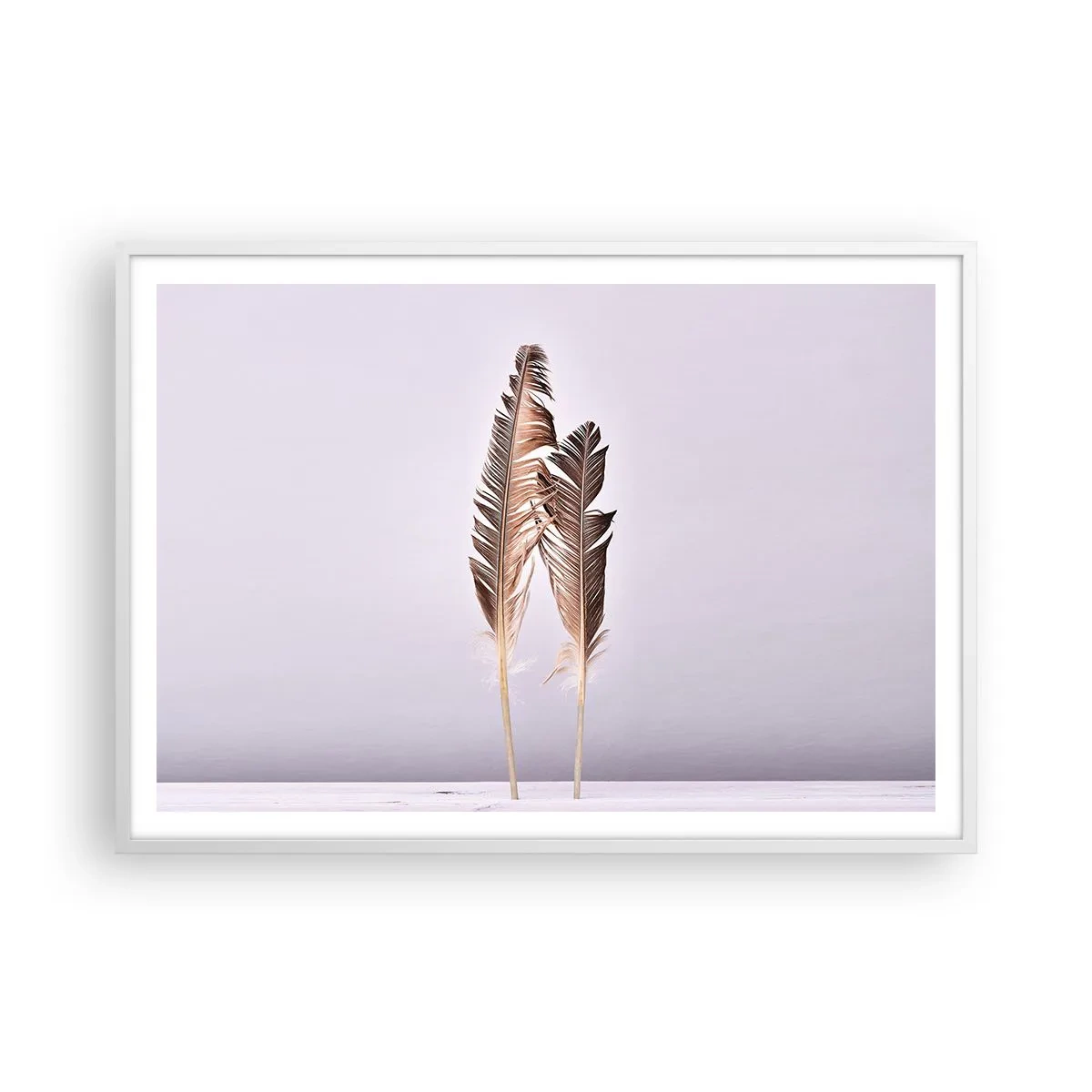 Póster en marco blanco - Contra la nada - 100x70 cm