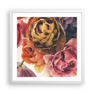 Póster en marco blanco - Celebración de la vida - 50x50 cm