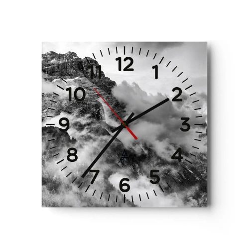 Reloj de pared - Reloj de vidrio - Hermoso y cruel - 40x40 cm