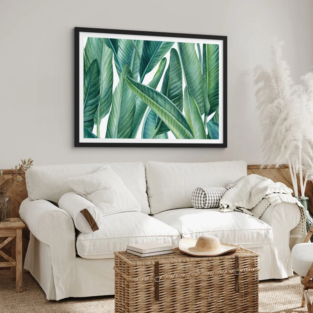 Póster en marco negro - Vegetación en estado puro - 40x30 cm