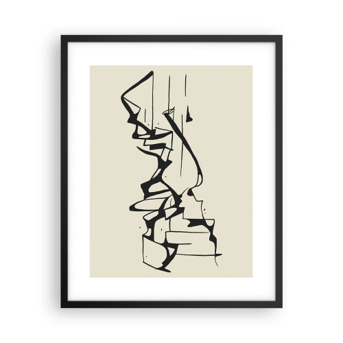 Póster en marco negro - Tal vez sea un paisaje - 40x50 cm