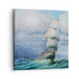 Cuadro sobre lienzo - Impresión de Imagen - Viento en popa - 30x30 cm