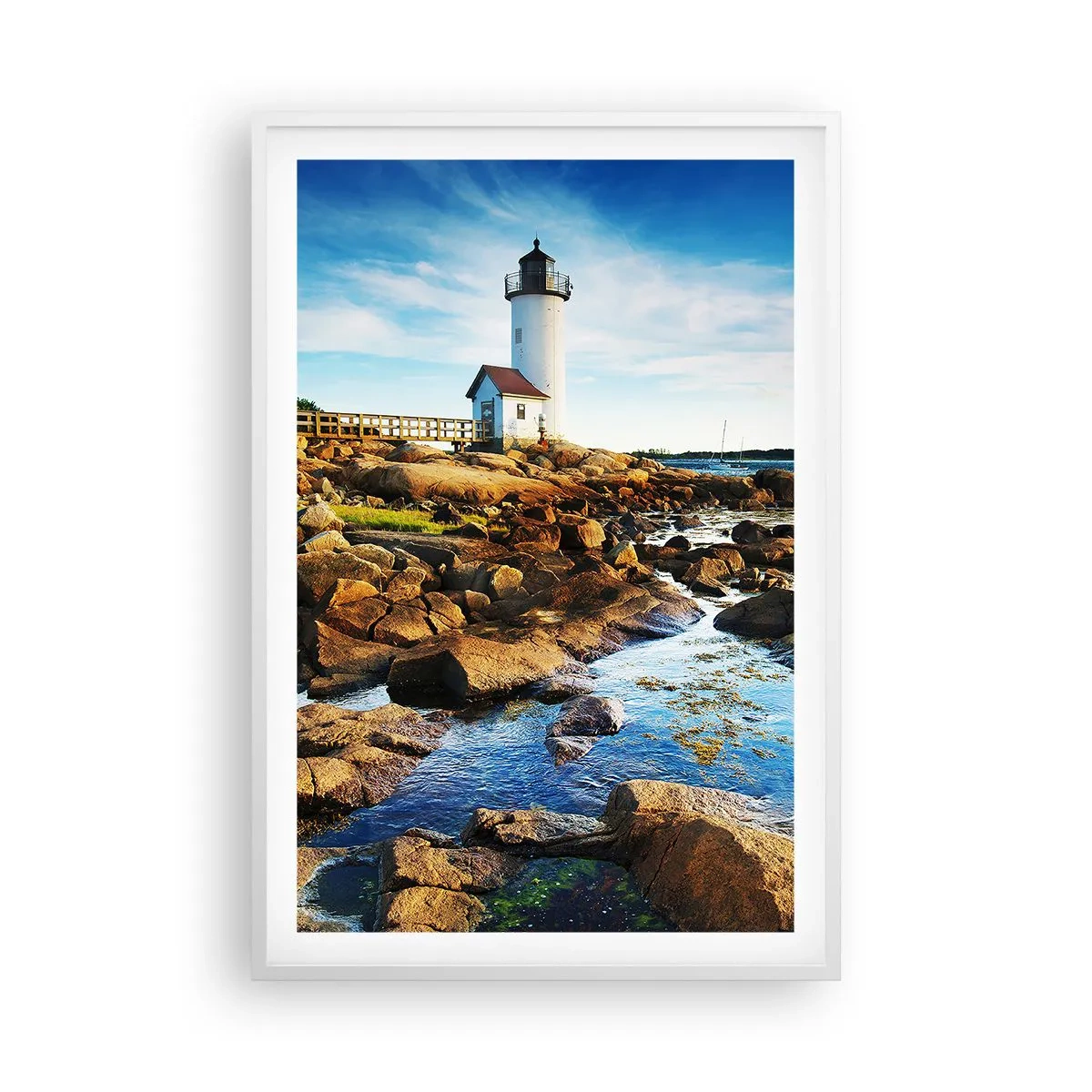 Póster en marco blanco - Esperando vuestro regreso - 61x91 cm