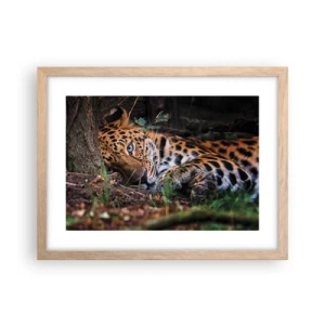 Póster en marco roble claro - Confía en mí - 40x30 cm