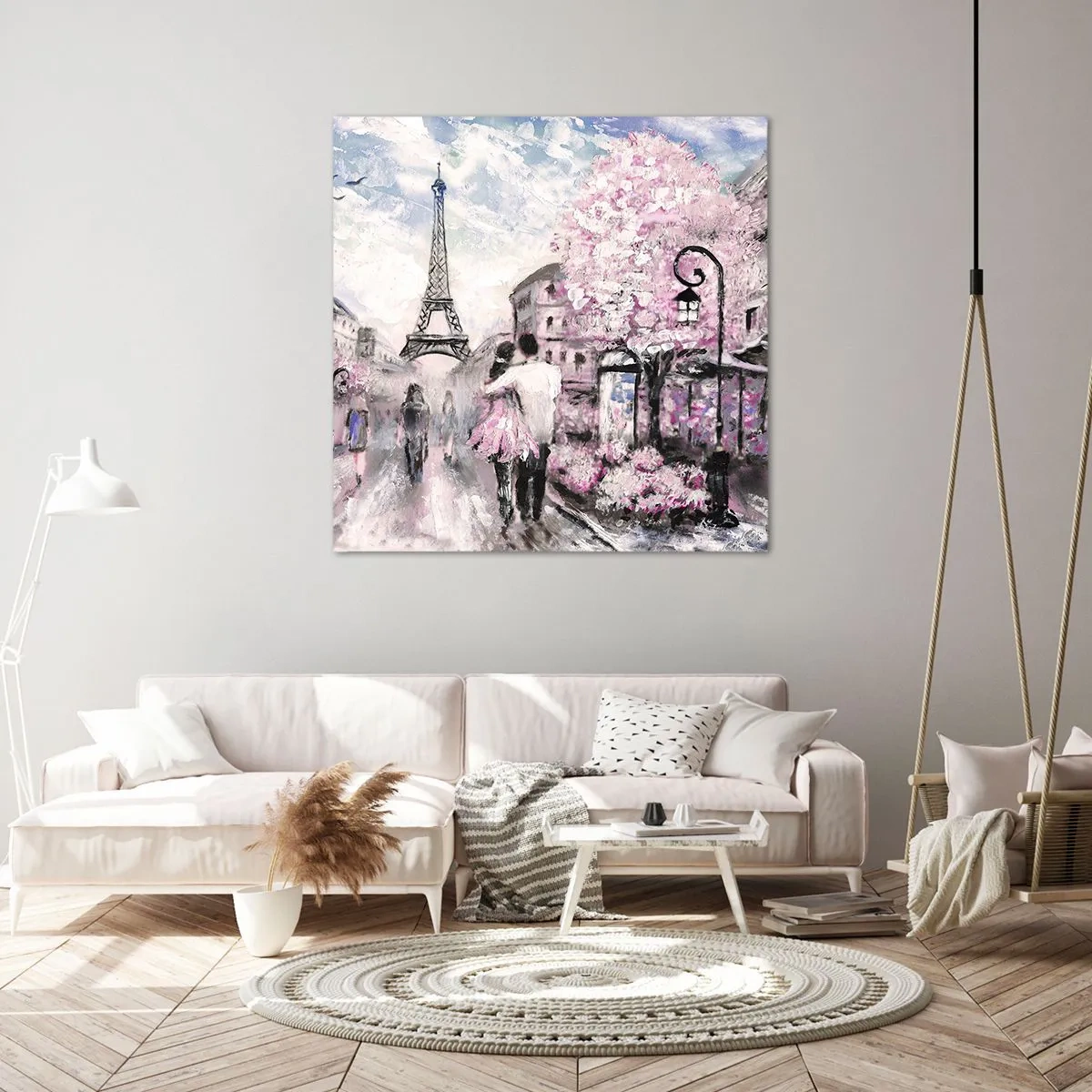 Cuadro sobre lienzo - Impresión de Imagen - La ciudad del amor - 50x50 cm