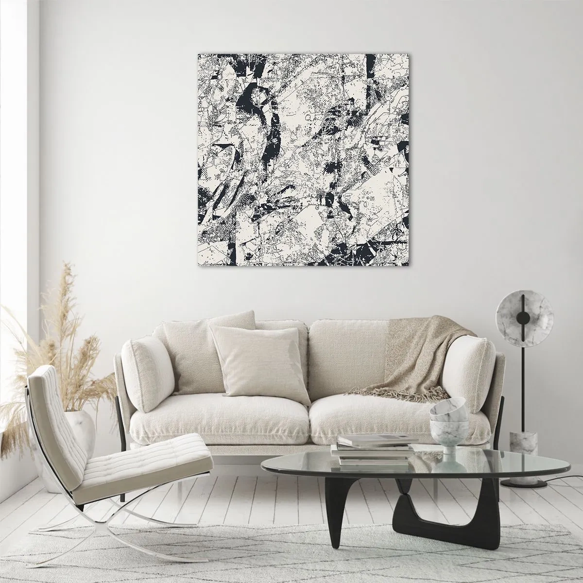 Cuadro sobre vidrio - Impresiones sobre Vidrio - La interpenetración de los opuestos - 70x70 cm