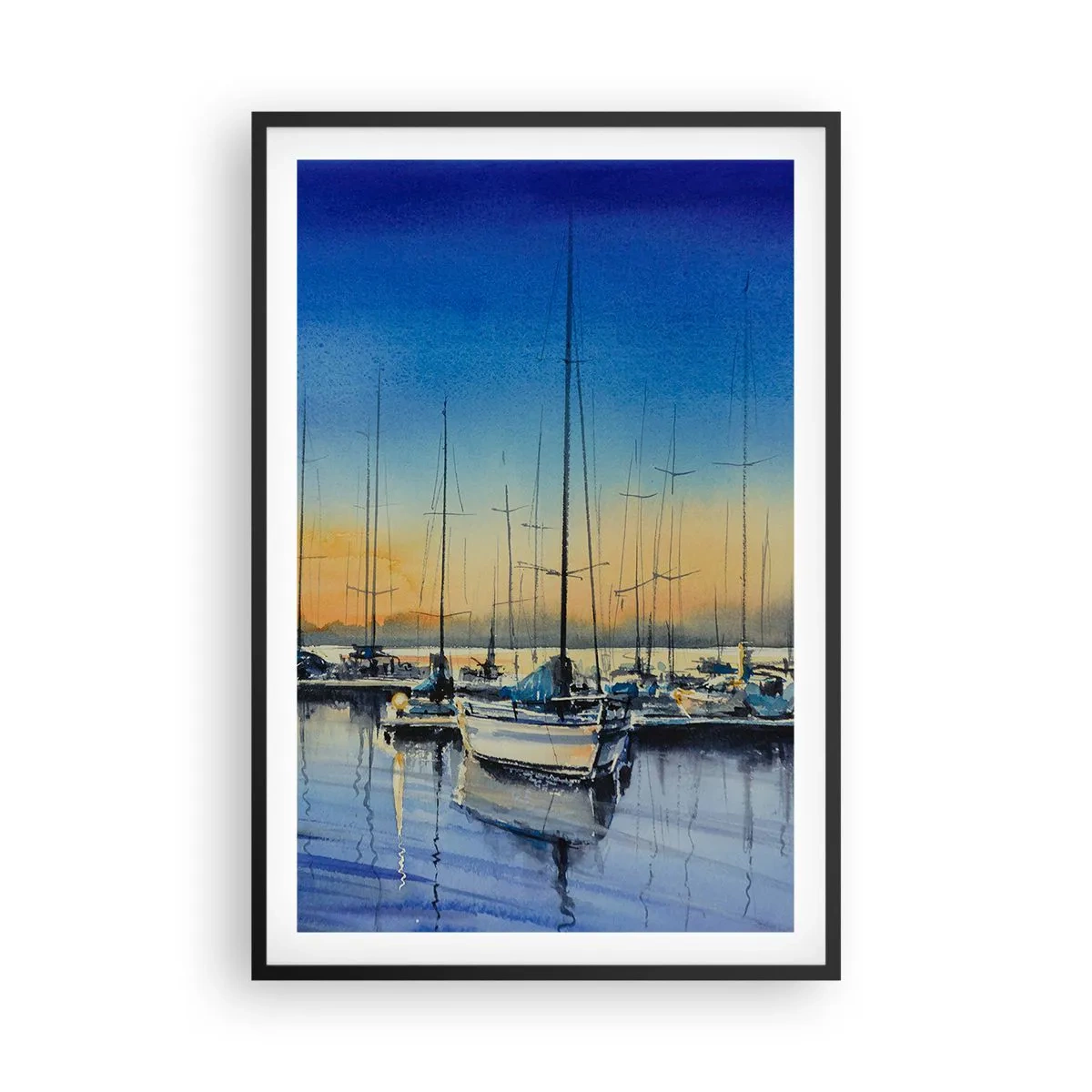Póster en marco negro - El final de un buen día - 61x91 cm