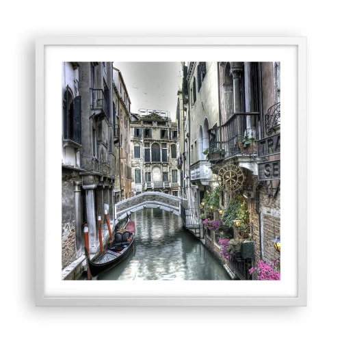 Póster en marco blanco - Durante siglos, un sueño - 50x50 cm