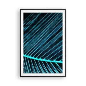 Póster en marco negro - La textura del verde - 61x91 cm