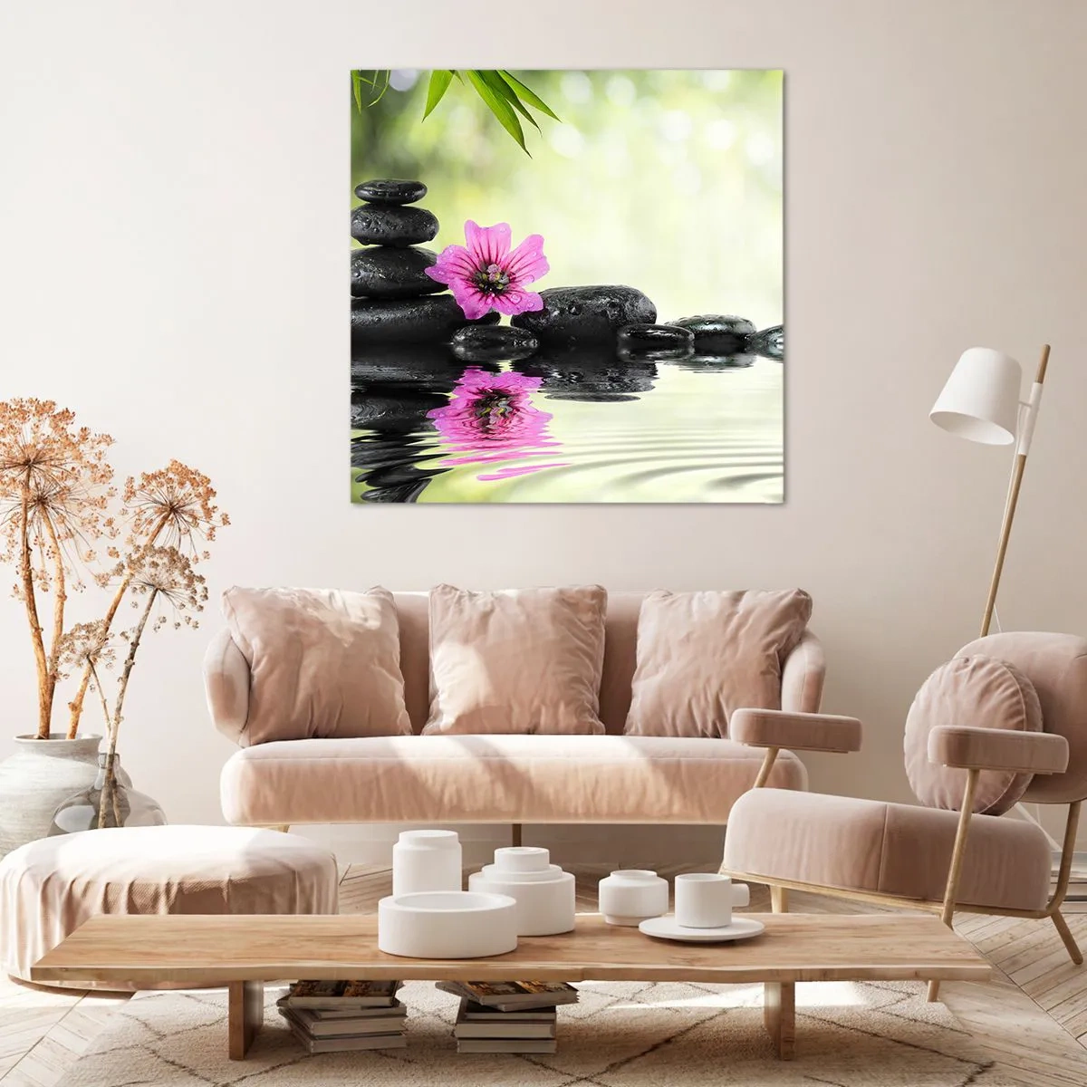 Cuadro sobre lienzo - Impresión de Imagen - Tiempo para el alma - 70x70 cm