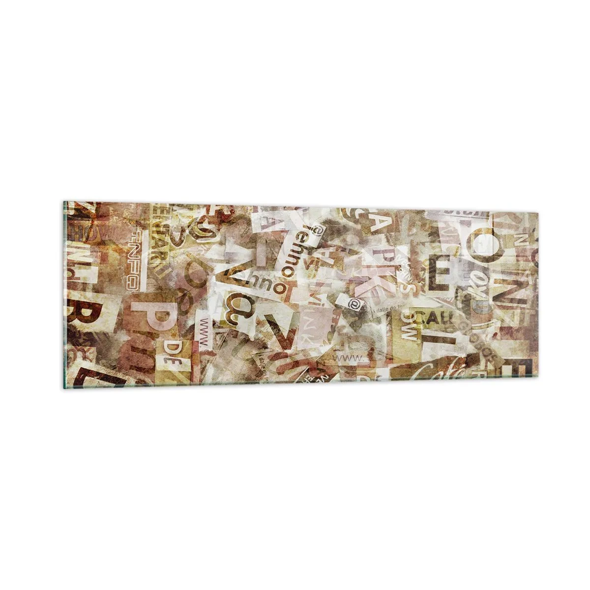 Cuadro sobre vidrio - Impresiones sobre Vidrio - Unificando el lenguaje - 90x30 cm