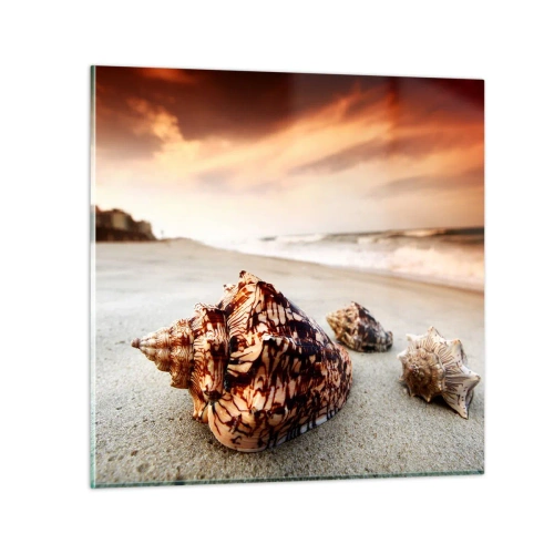 Cuadro sobre vidrio - Impresiones sobre Vidrio - Los exiliados de las olas - 60x60 cm